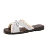 sg-11134201-825a9-mq73eaw3g6j1a3 Lace Bow Cross Strap Slide Sandals