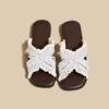 sg-11134201-825ad-mq73e5skdmoe2c Lace Bow Cross Strap Slide Sandals