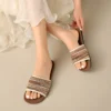 sg-11134201-825af-ms5185z7nqbqfe Striped Woven Slide Sandals