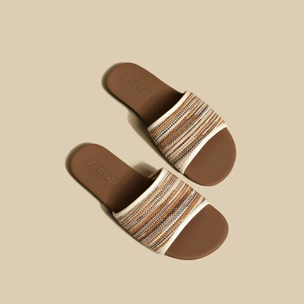 sg-11134201-825at-ms5183kcoiki76 Striped Woven Slide Sandals