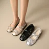 Double Strap Mary Jane Ballet Flats