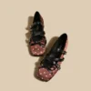 Polka Dot Double Strap Mary Jane Flats