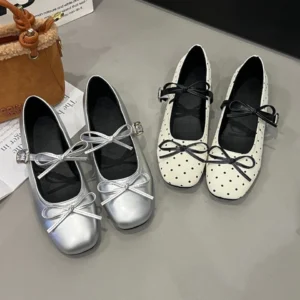 sg-11134201-8260v-mlyip8wpcq2o7d Bow Mary Jane Ballet Flats