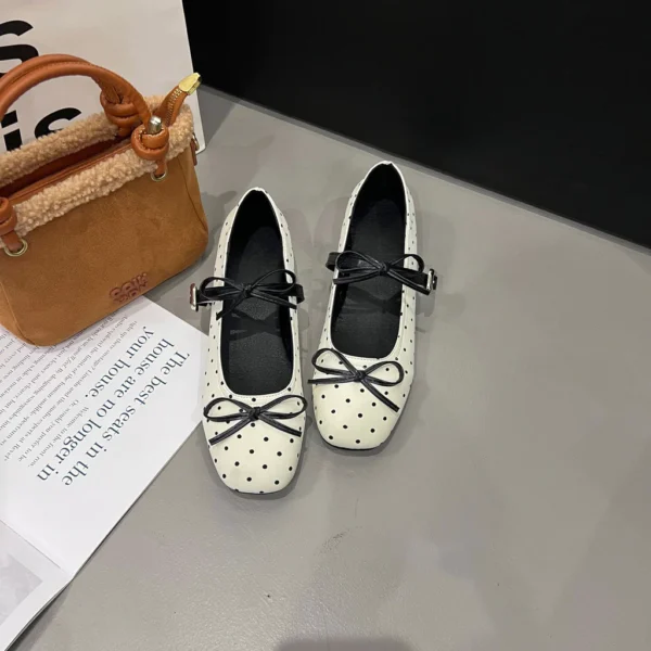 Bow Mary Jane Ballet Flats