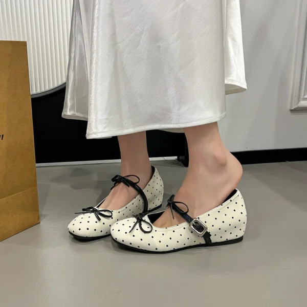 Bow Mary Jane Ballet Flats