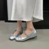 Bow Mary Jane Ballet Flats