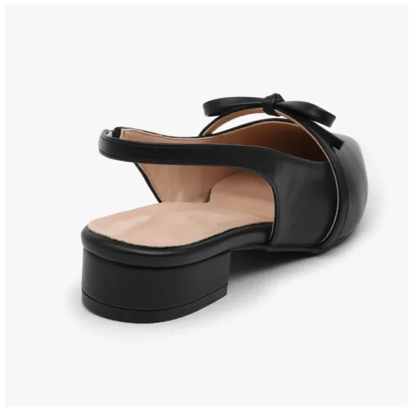 sg-11134207-8261t-mledbouih72c8c Bow Pointed Toe Slingback Low Heels