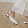 sg-11134207-8262z-mledbfz40kjk90 Bow Pointed Toe Slingback Low Heels